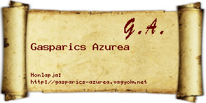 Gasparics Azurea névjegykártya